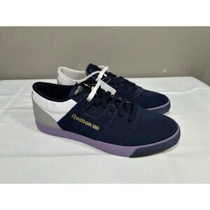 NWT REEBOK X MITA X FLAPH LOW CLEAN FVS Mens 9 Blue & Purple Suede Sneakers RARE